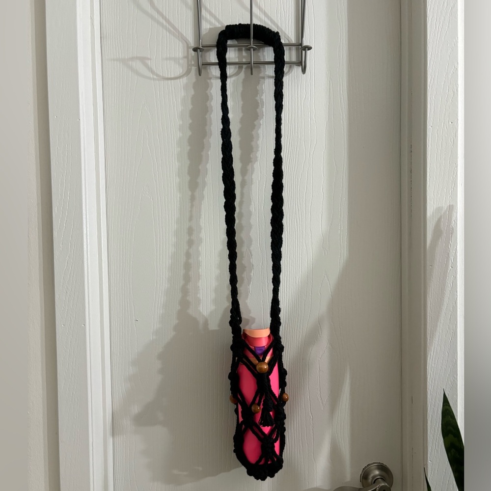 Macrame bottles holder made by me